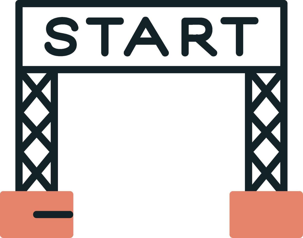 Start Line Vector Icon