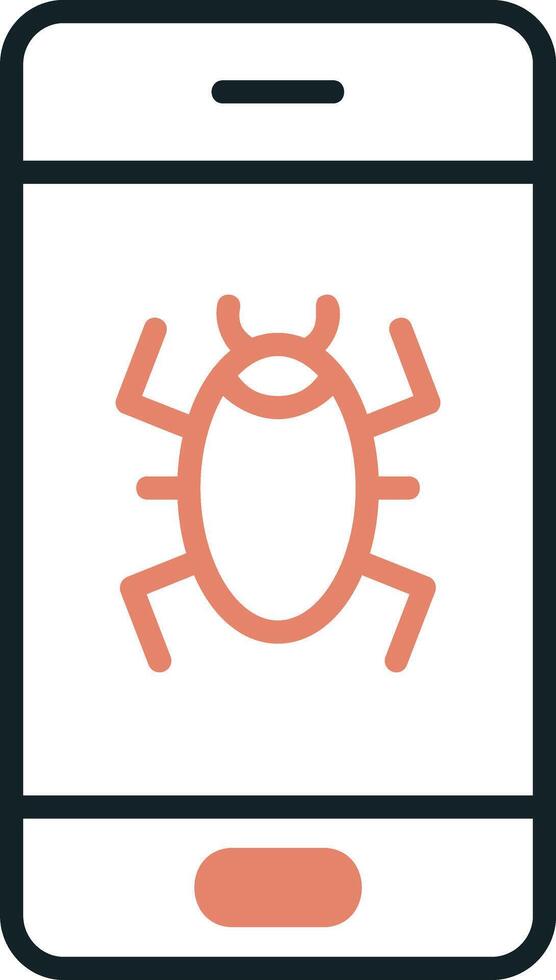 Mobile Virus Vector Icon