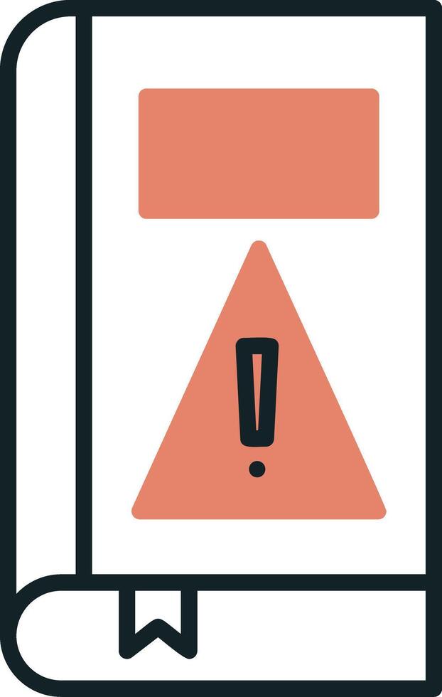 Book Alert Vector Icon