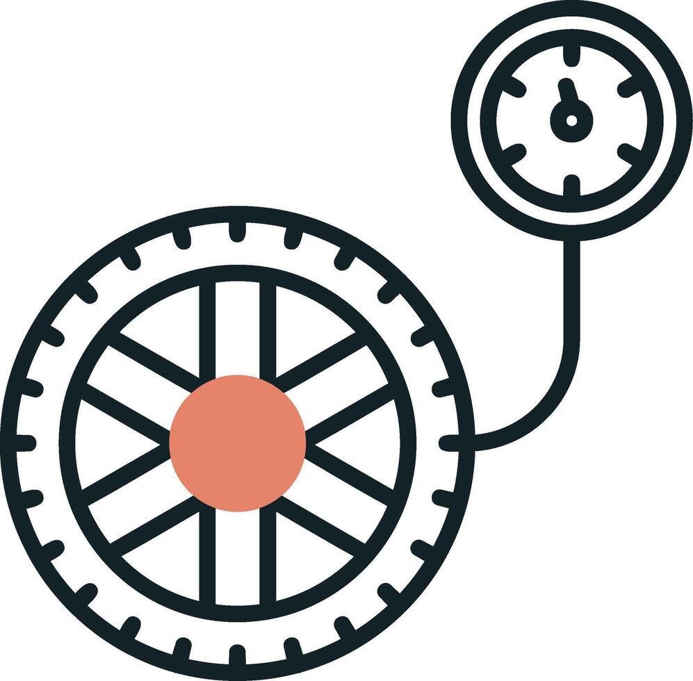 Pressure Gauge Vector Icon