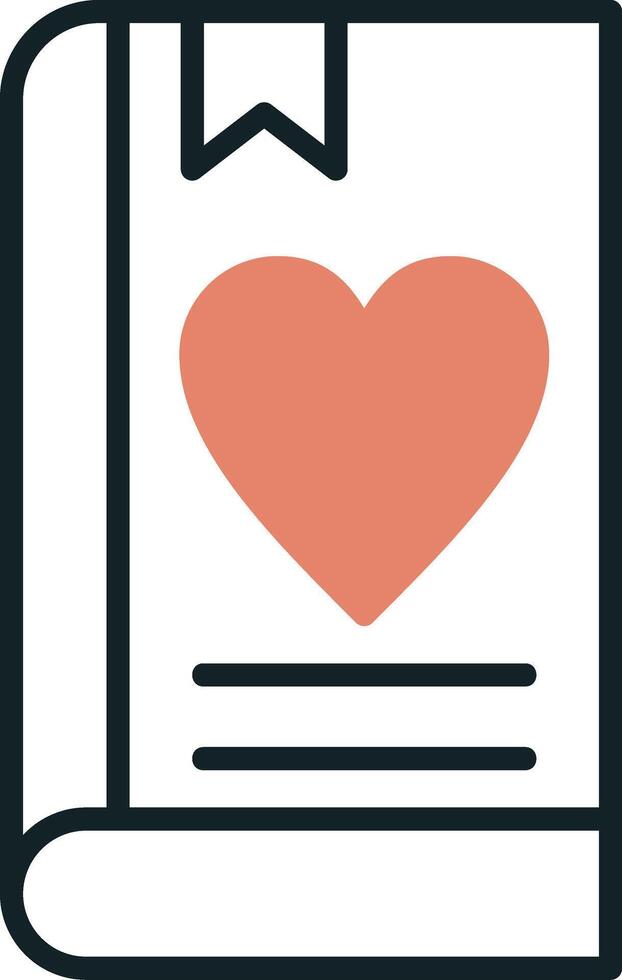 Love Book Vector Icon