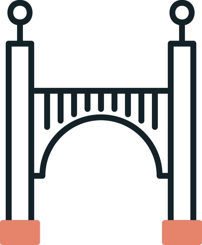 icono de vector de puente