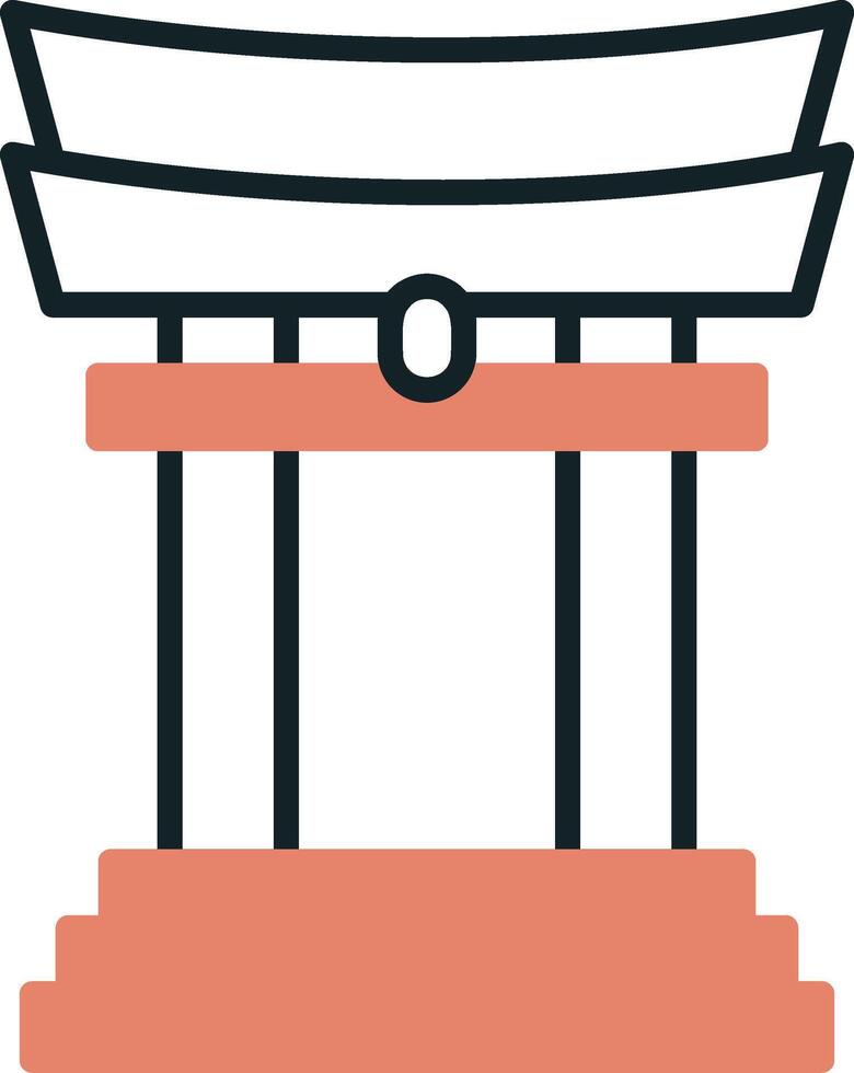 Torii Gate Vector Icon