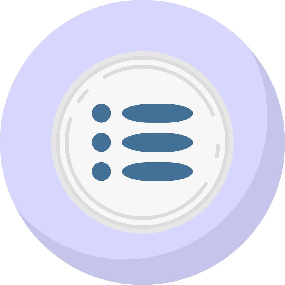 Menu Glyph Flat Bubble Icon vector