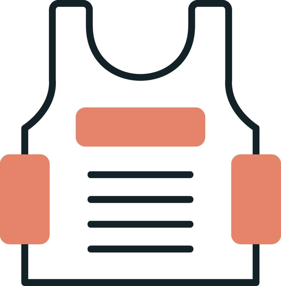 Bulletproof Vest Vector Icon