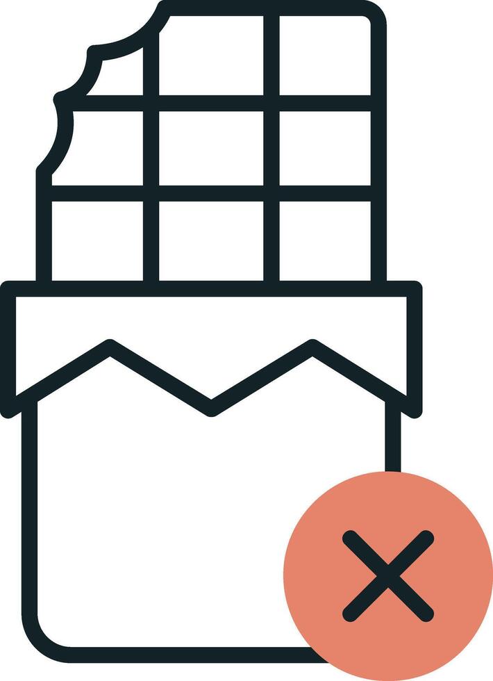 No Chocolate Vector Icon