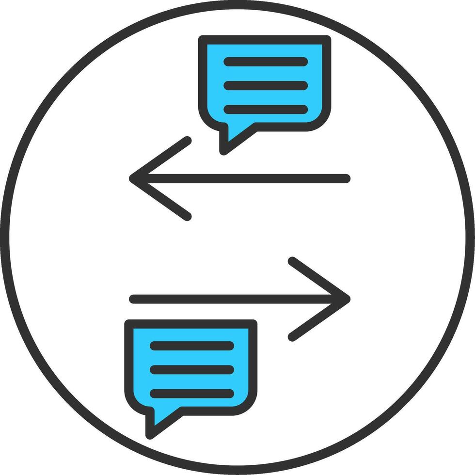 Transfer Line Filled Light Icon vector