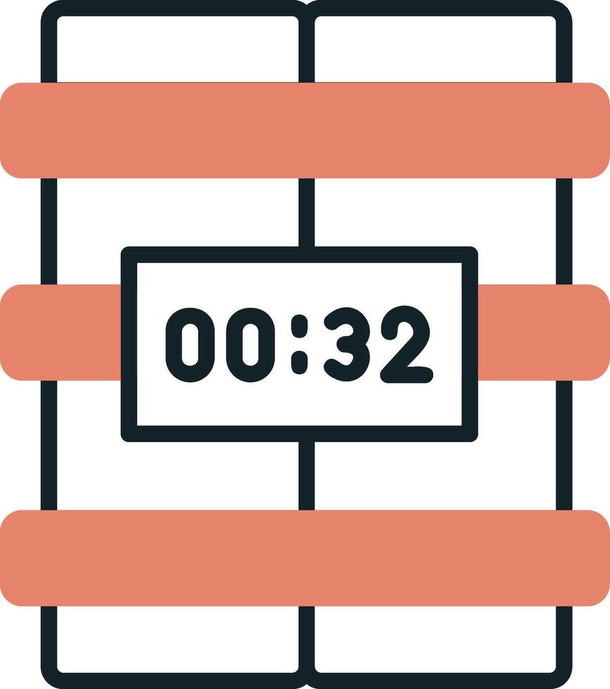 C4 Time Bomb Vector Icon