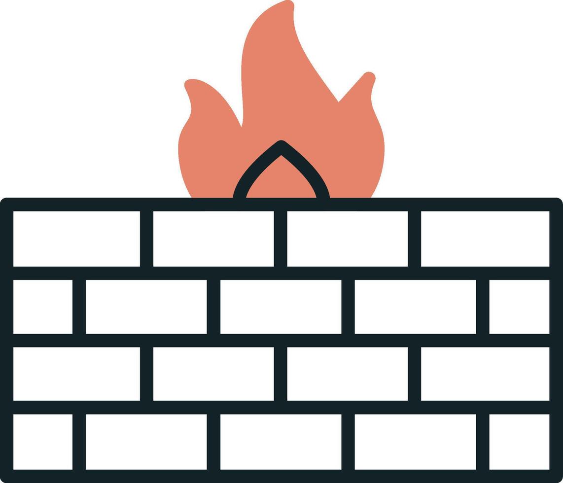 icono de vector de firewall