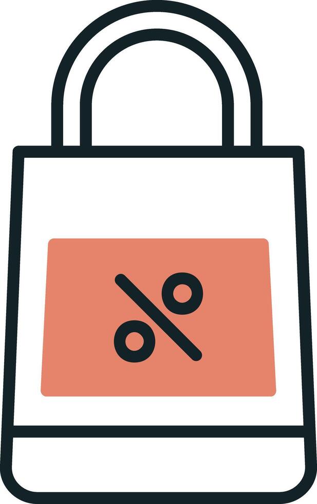 icono de vector de bolsa de compras