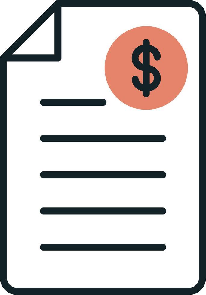 Shopping Invoice Vector Icon