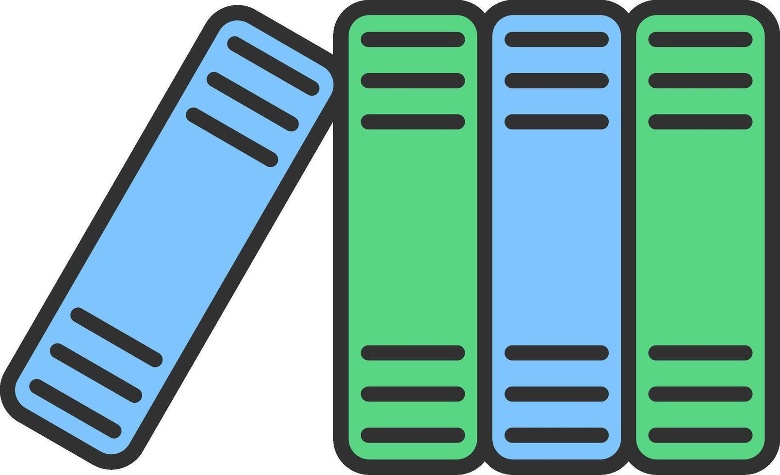 Files Line Filled Light Icon vector