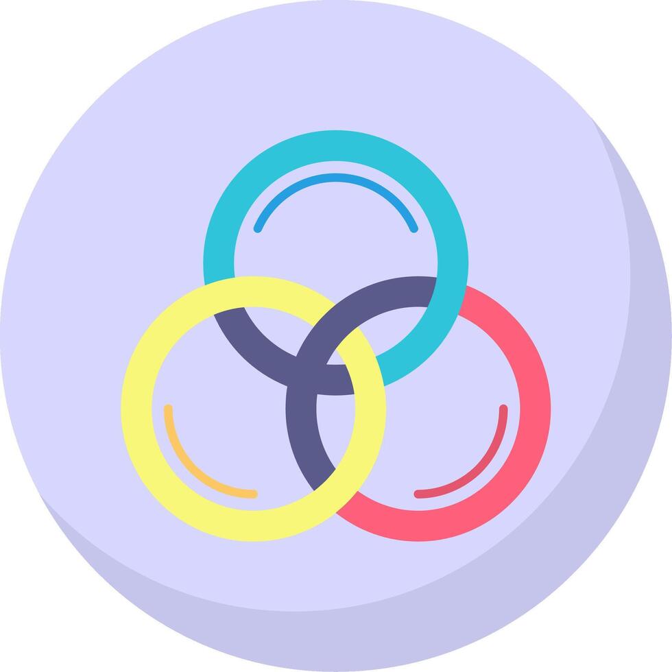 Cmyk Glyph Flat Bubble Icon vector