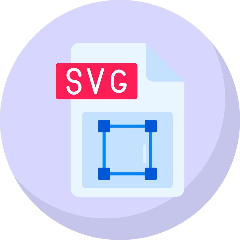 Svg file format Glyph Flat Bubble Icon vector