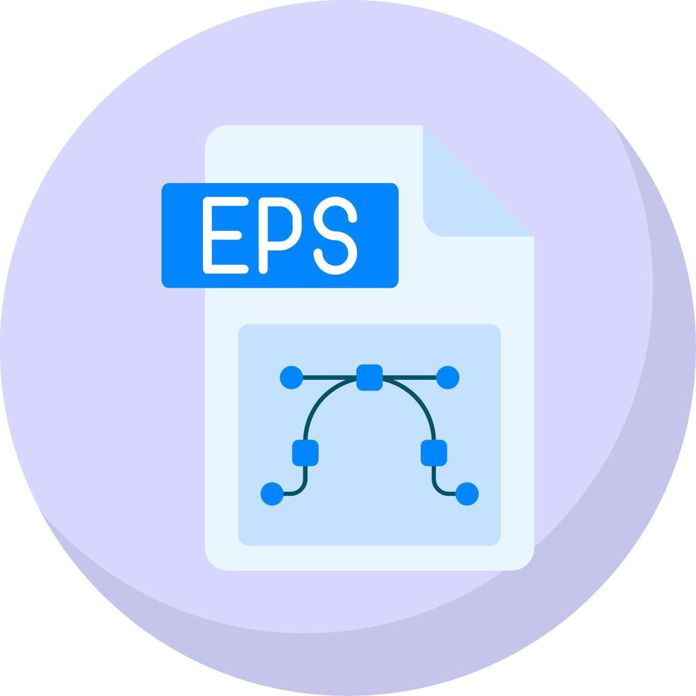 Eps file format Glyph Flat Bubble Icon vector