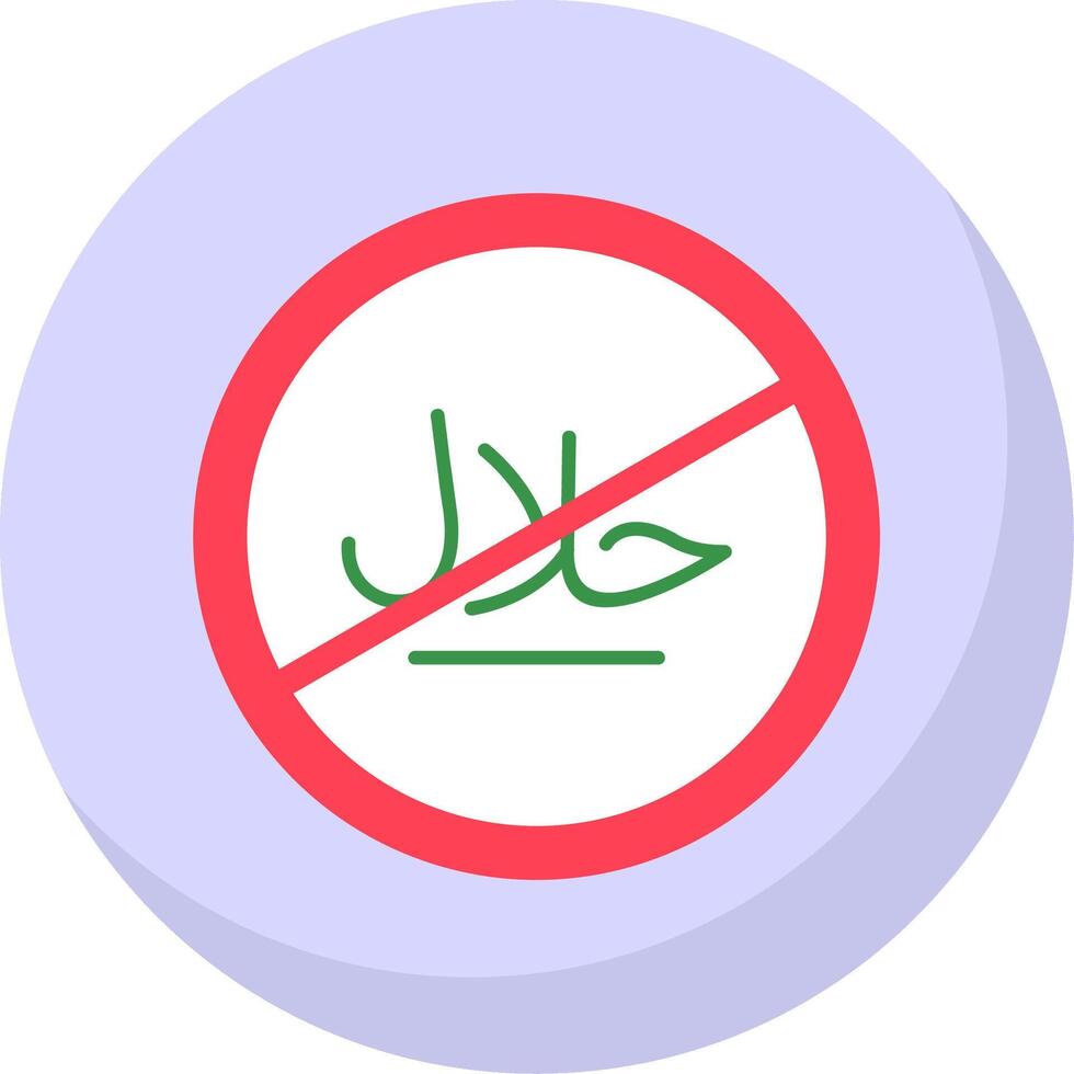 No Glyph Flat Bubble Icon vector