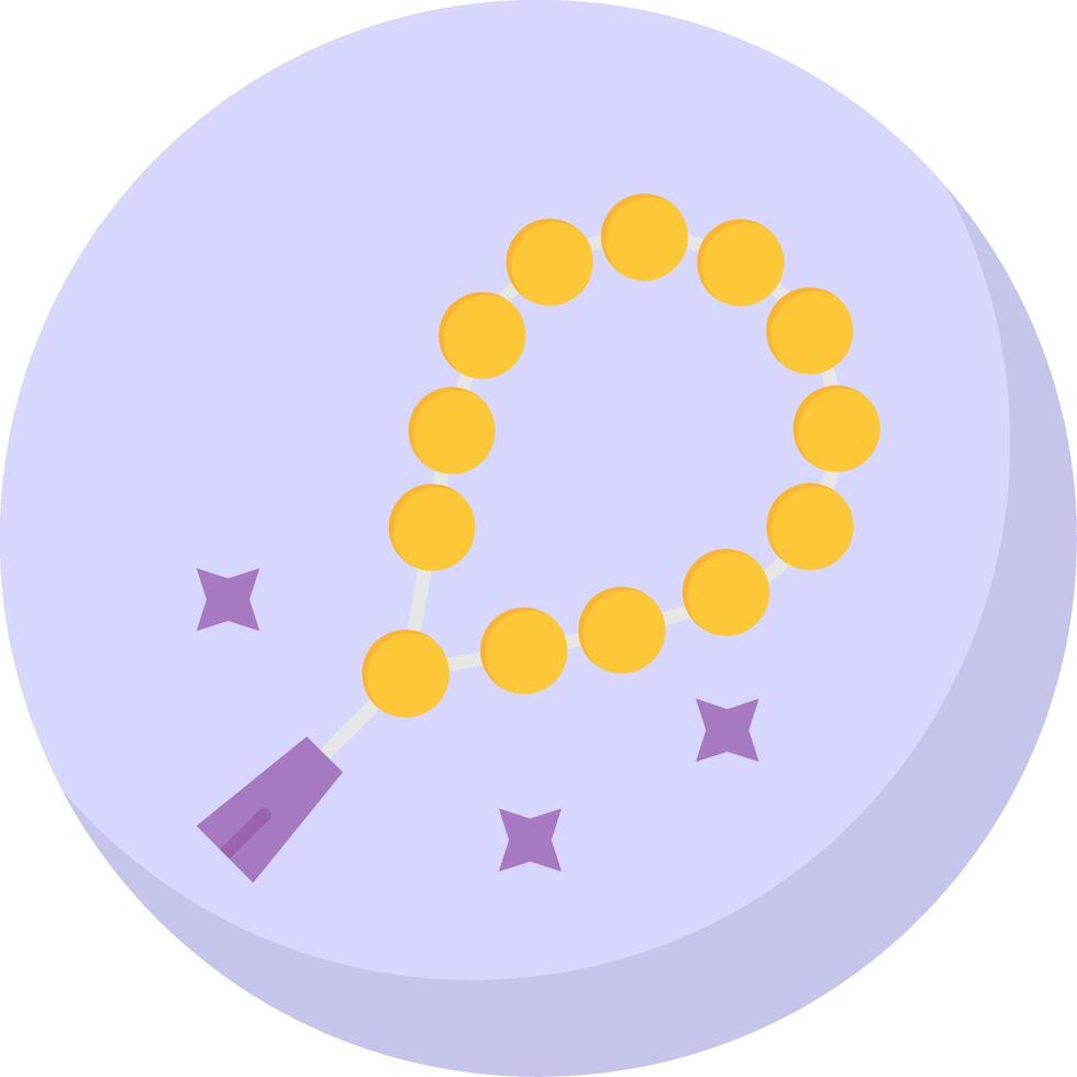 Beads Glyph Flat Bubble Icon vector