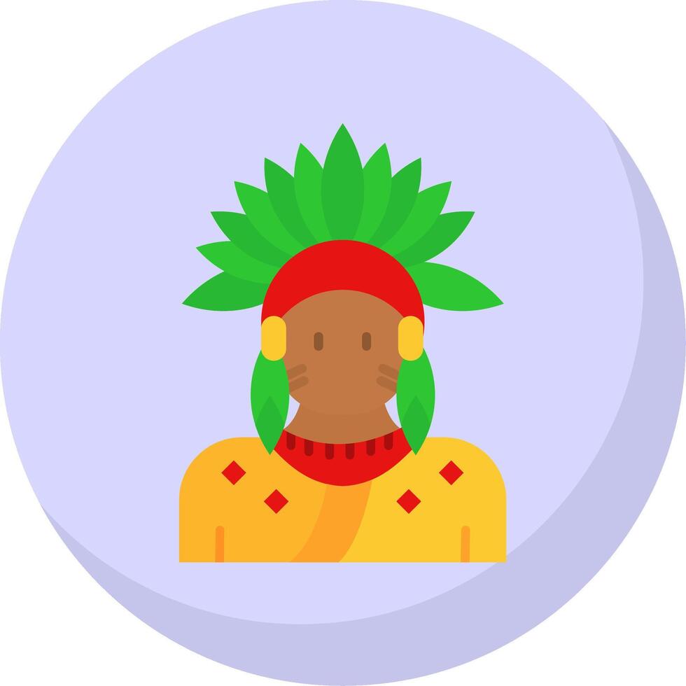 indio glifo plano burbuja icono vector