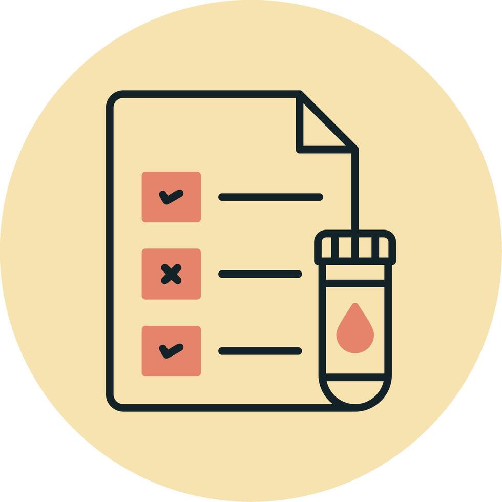 Medical Test Report Vector Icon