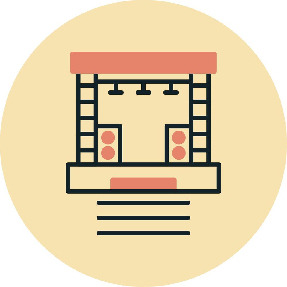 Stage Vector Icon