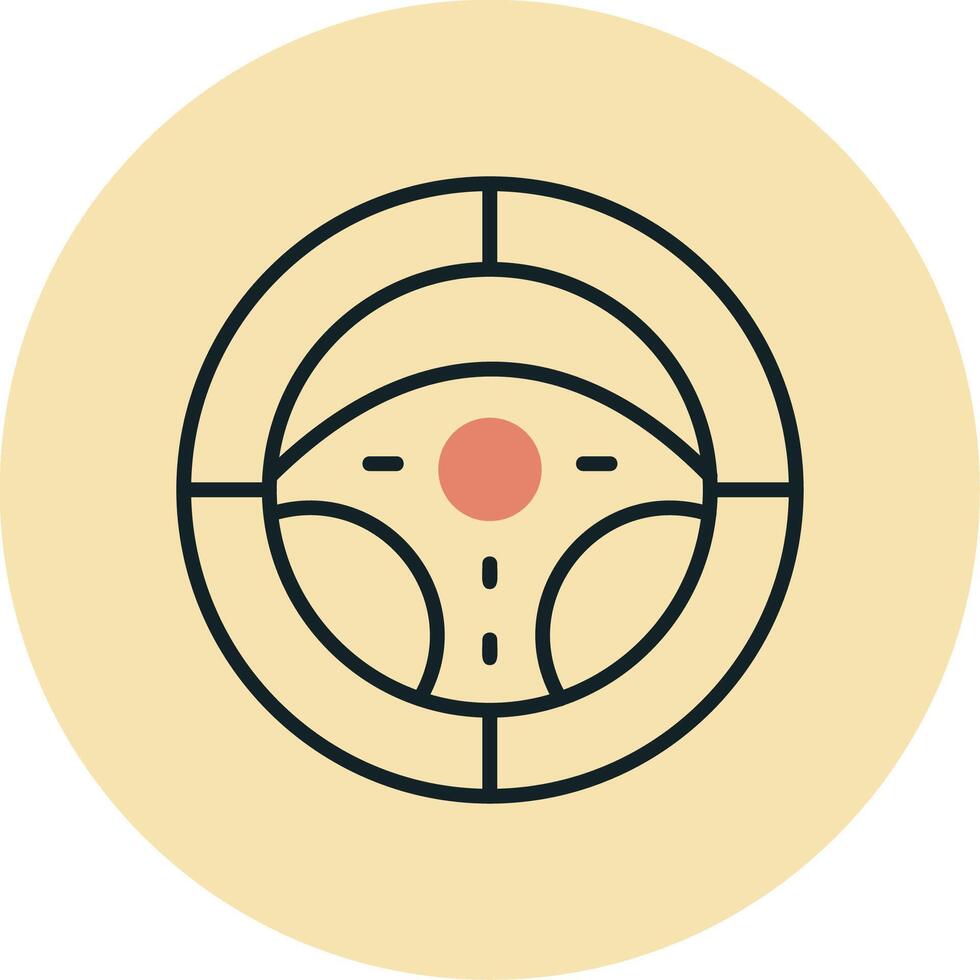 Steering Wheel Vector Icon