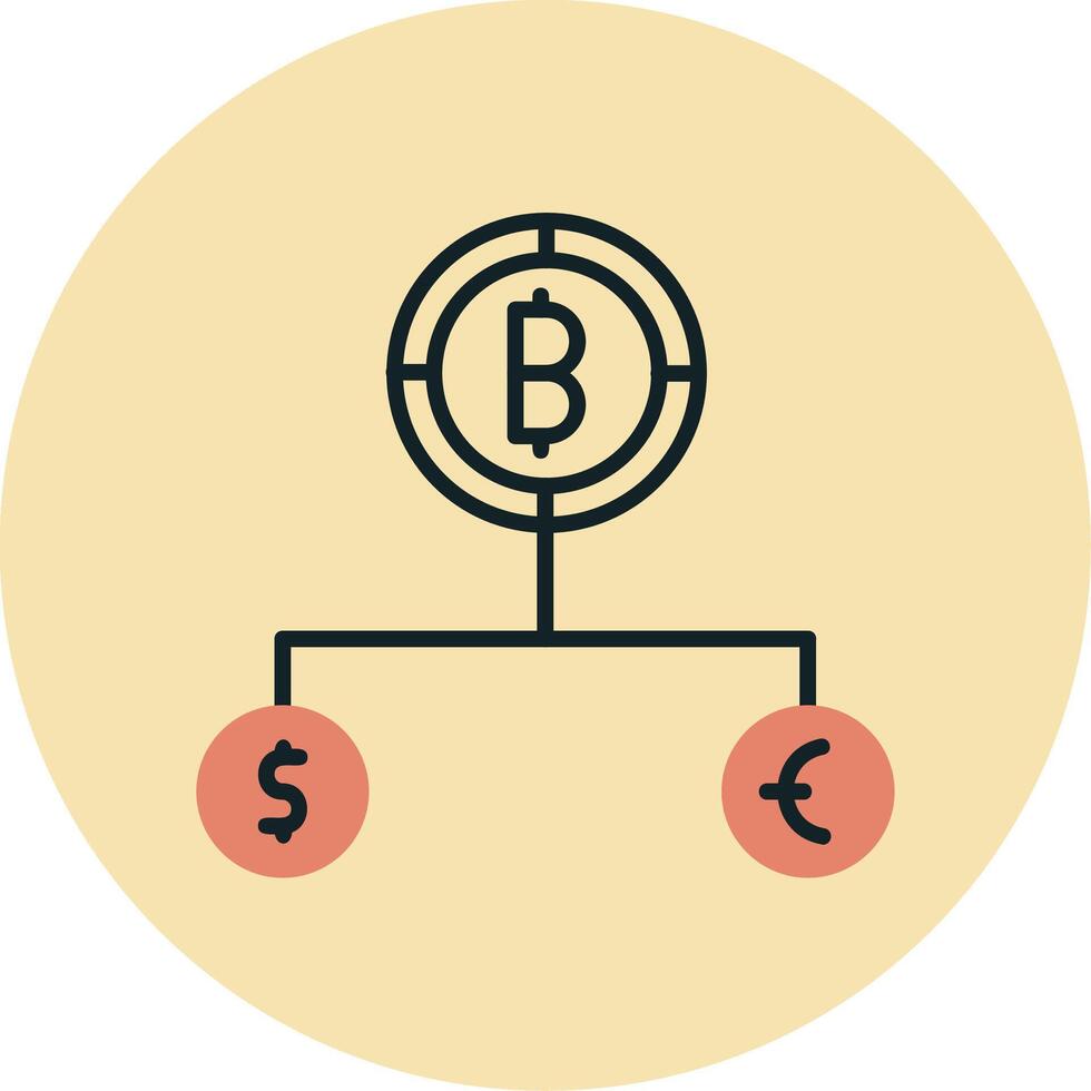 Divide Currency Vector Icon