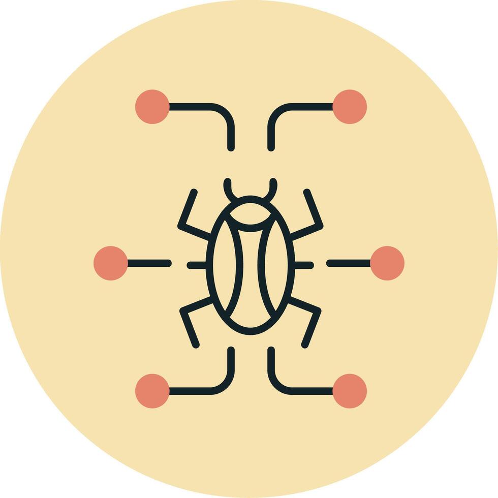 Digital virus Vector Icon