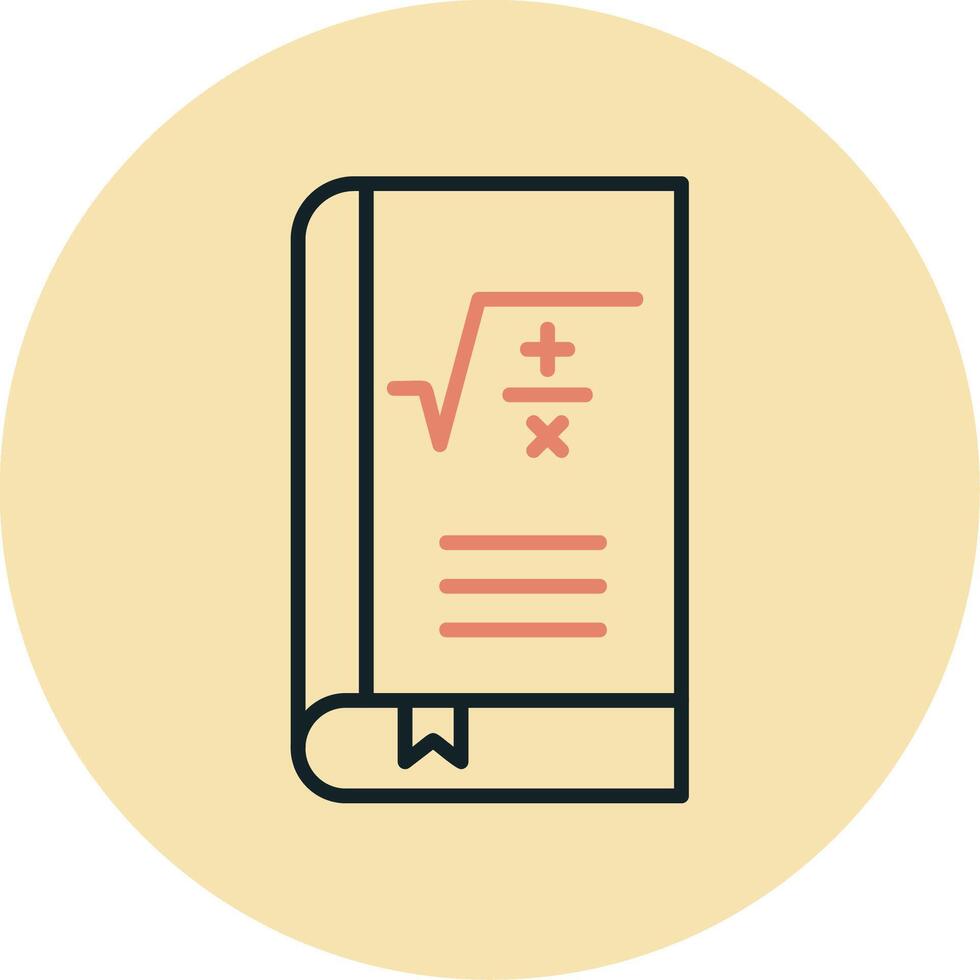 Maths Book Vector Icon