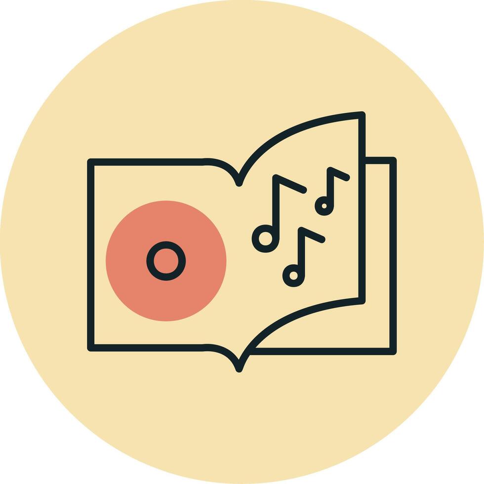 icono de vector de libro de audio