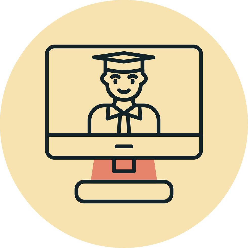 Online Learning Vector Icon