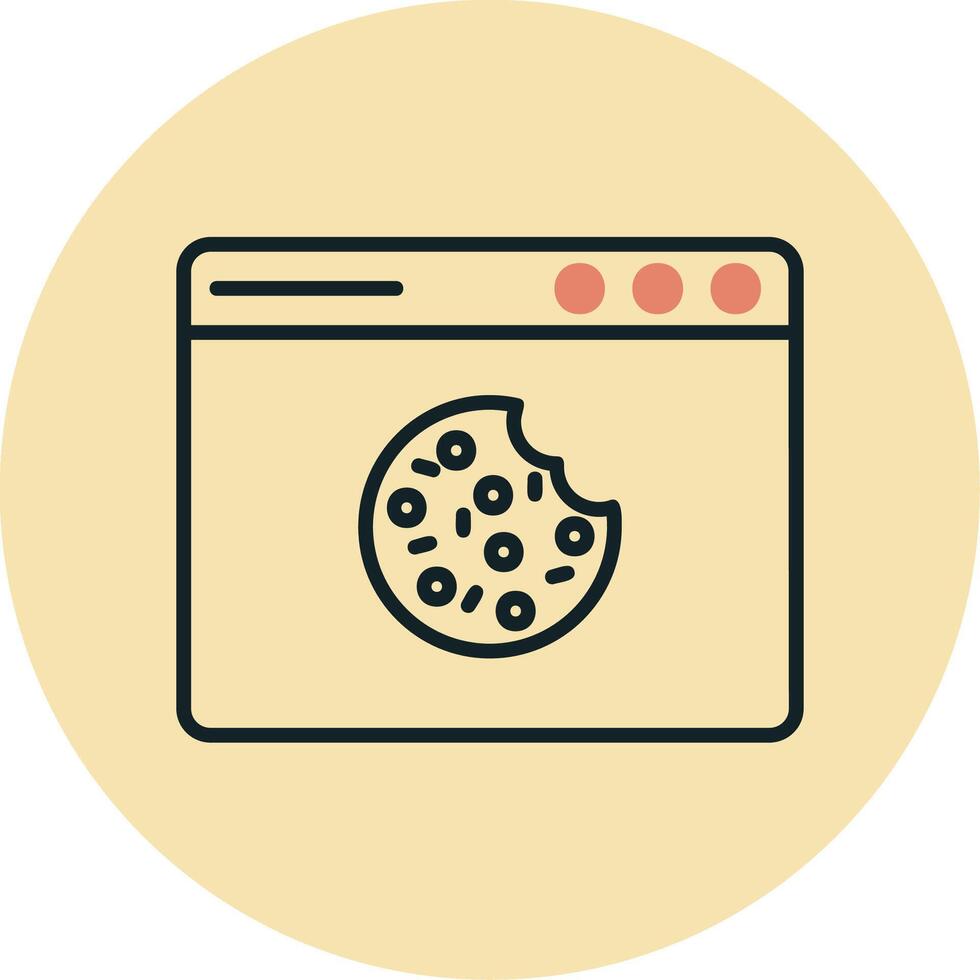 Web Cookies Vector Icon