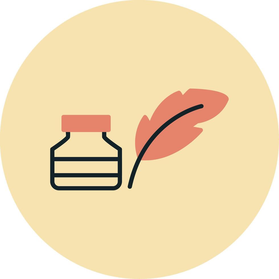 Quill And Ink Vector Icon