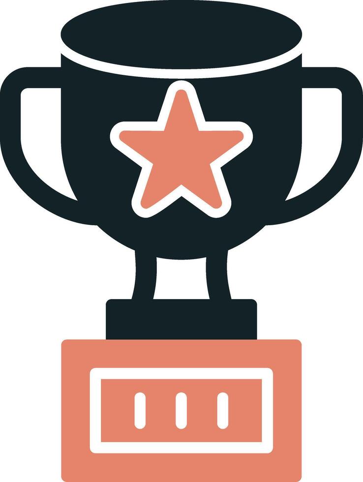 icono de vector de copa de trofeo