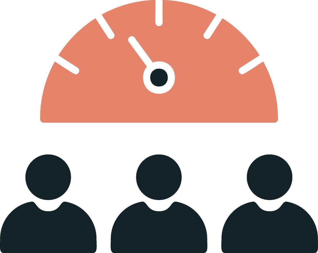 Team Work Speed Vector Icon