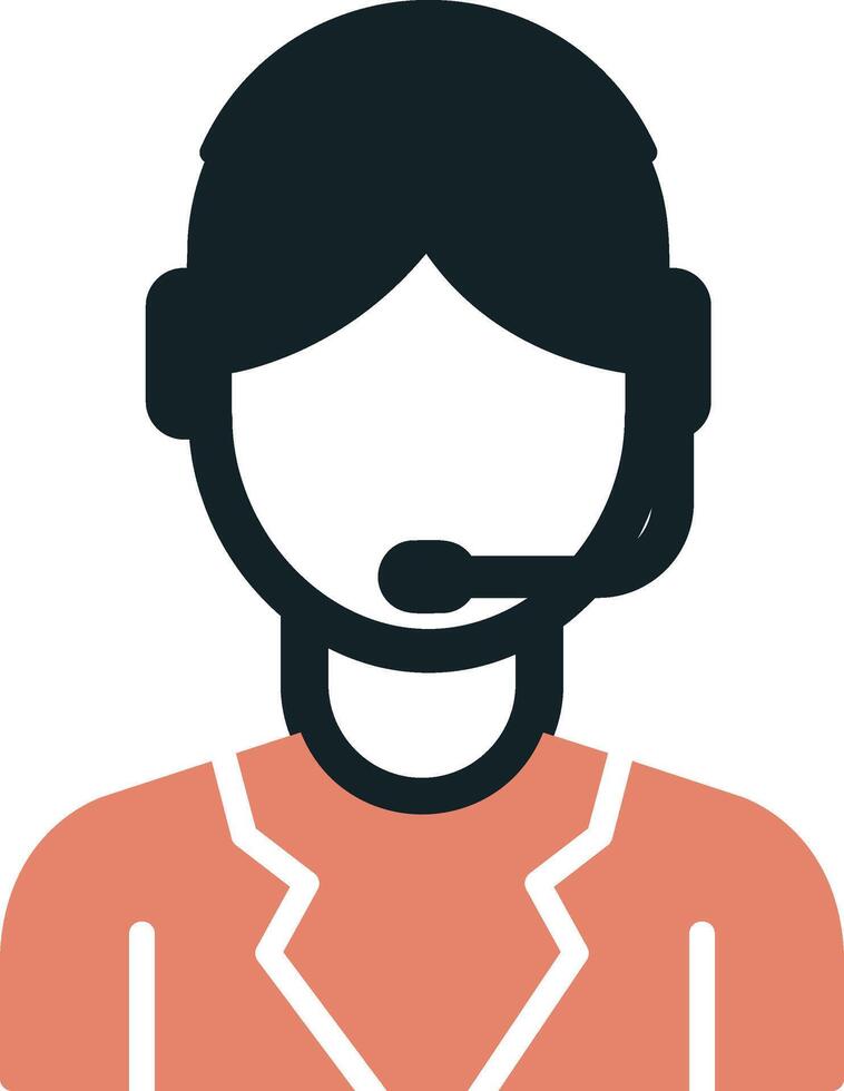 Customer Service Agent Vector Icon