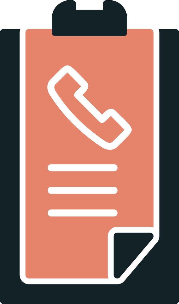 Call list History Vector Icon