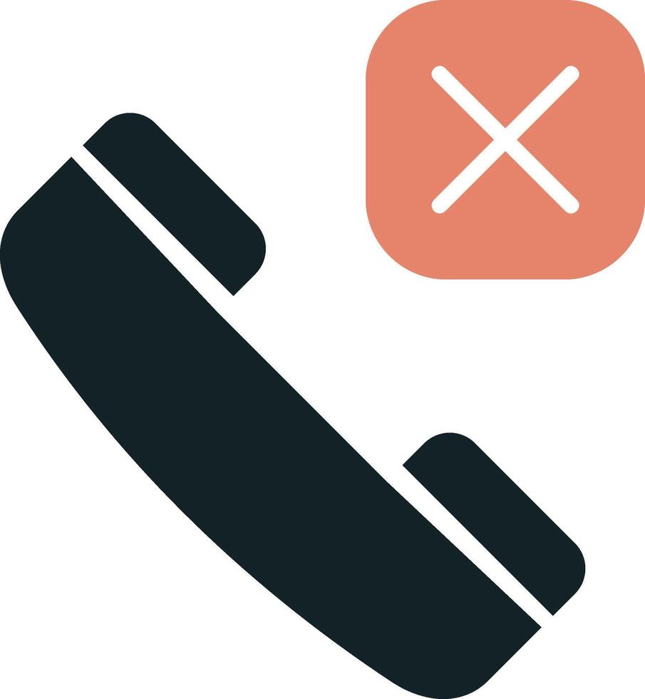 Call Rejected Vector Icon