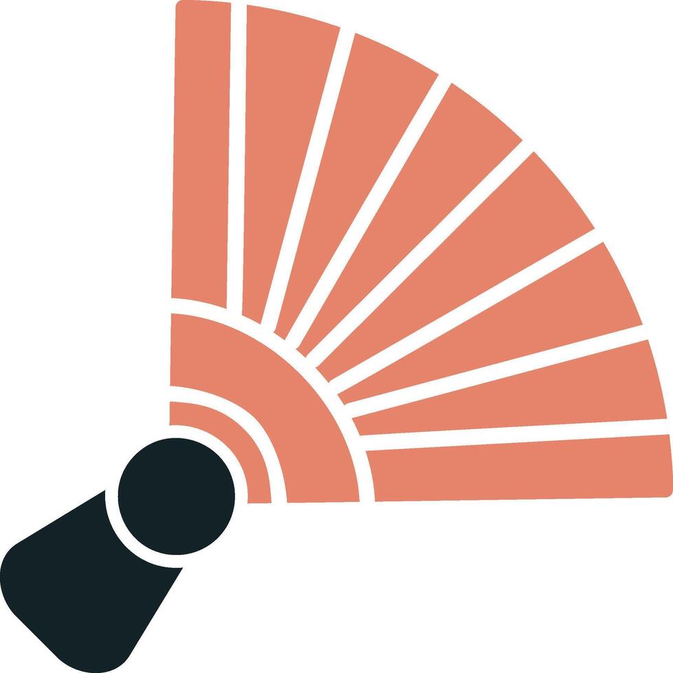 Chinese hand fan Vector Icon