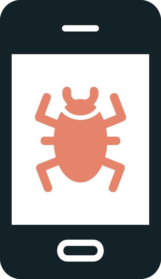 Mobile Virus Vector Icon