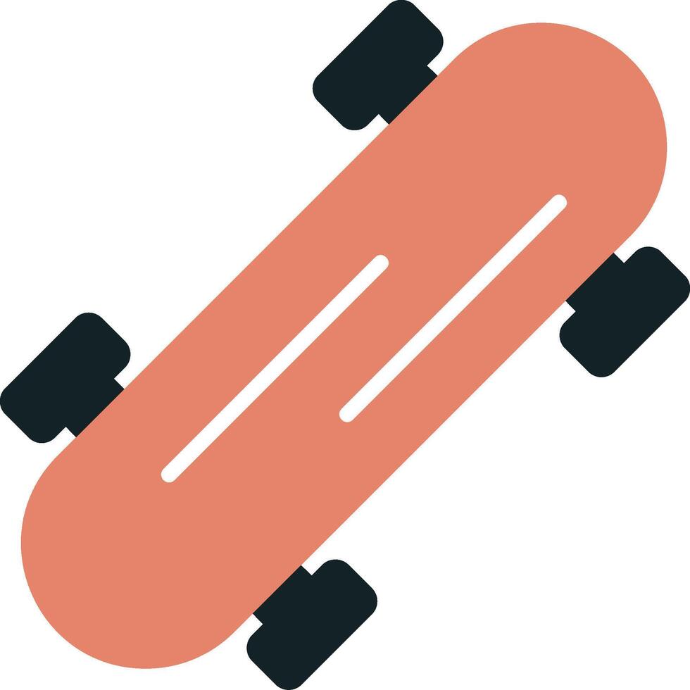 icono de vector de patineta