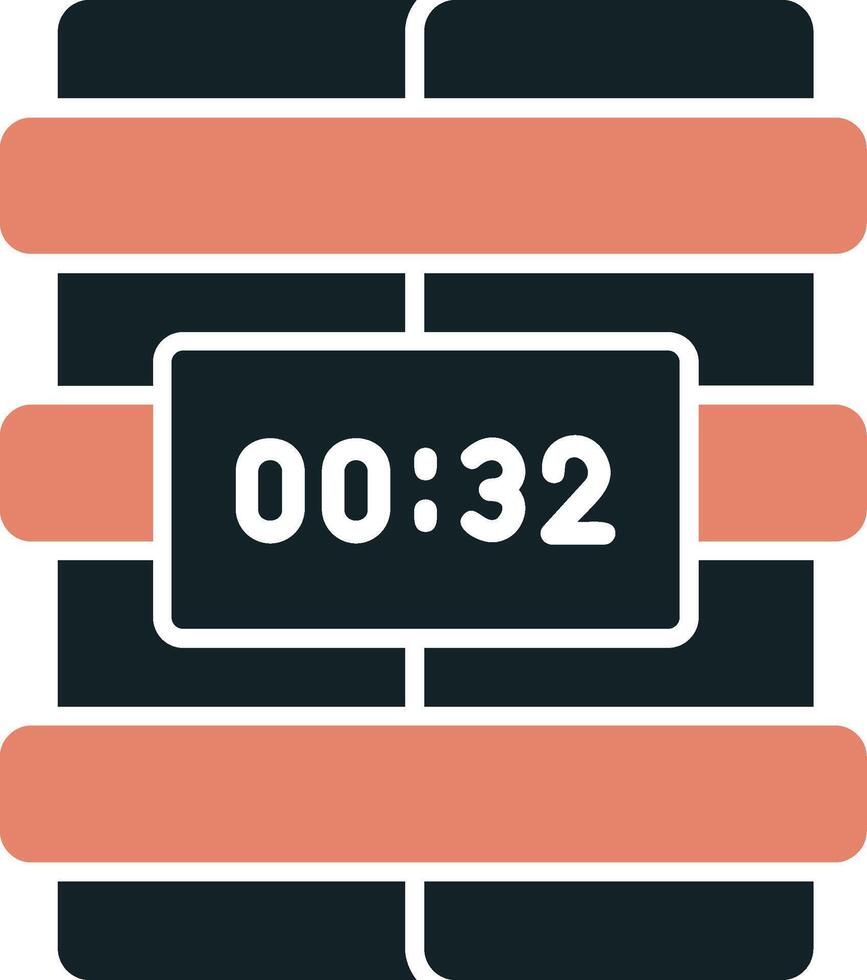 C4 Time Bomb Vector Icon