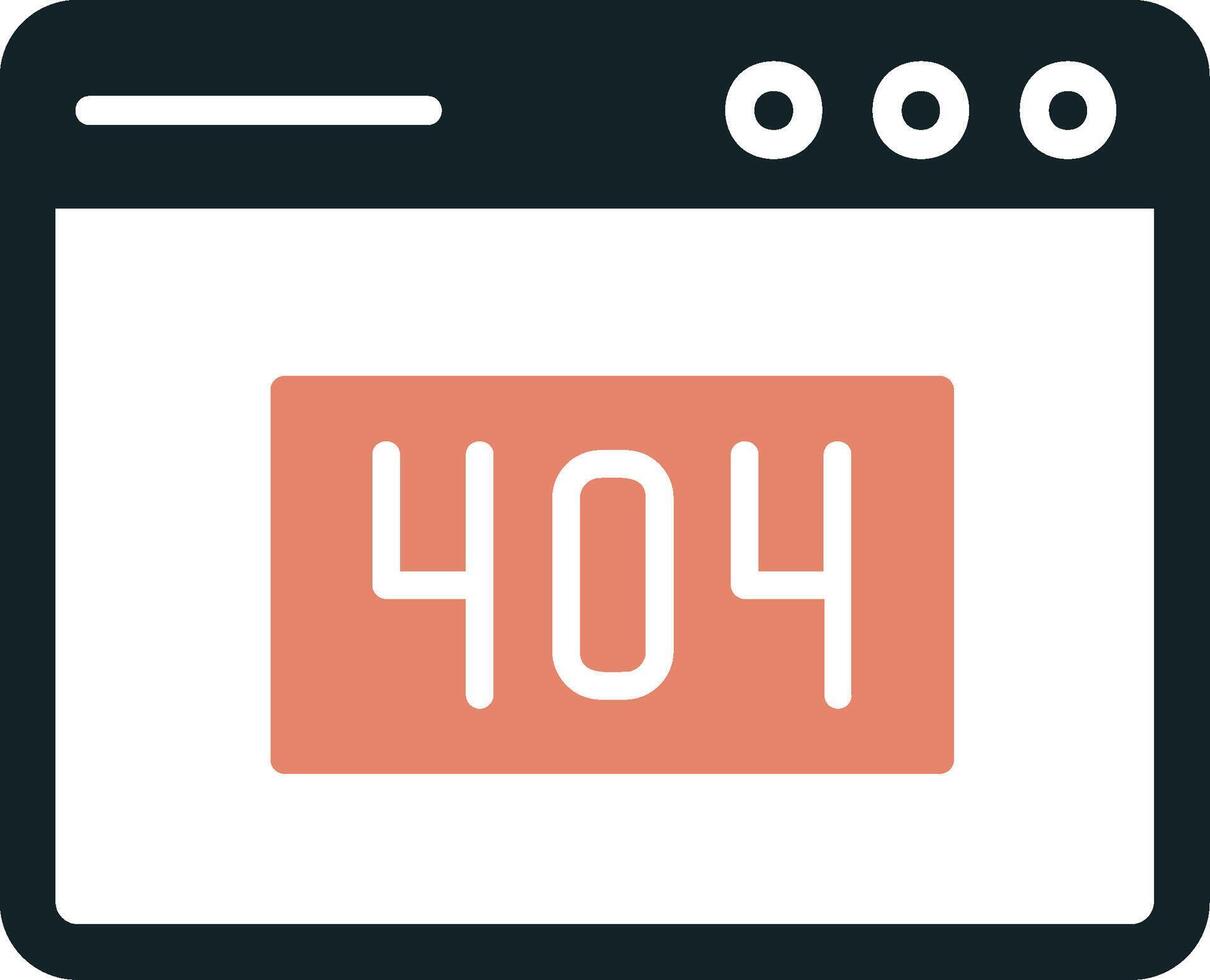 404 Error Vector Icon