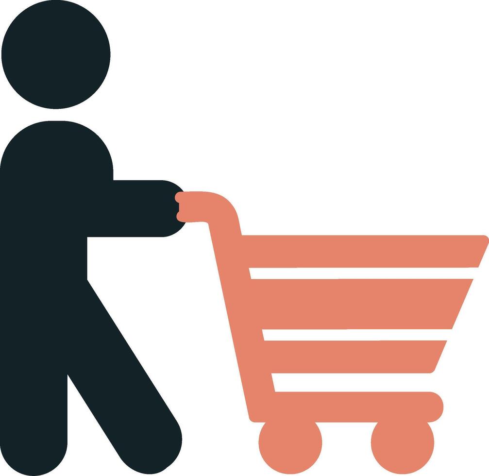 icono de vector de compras