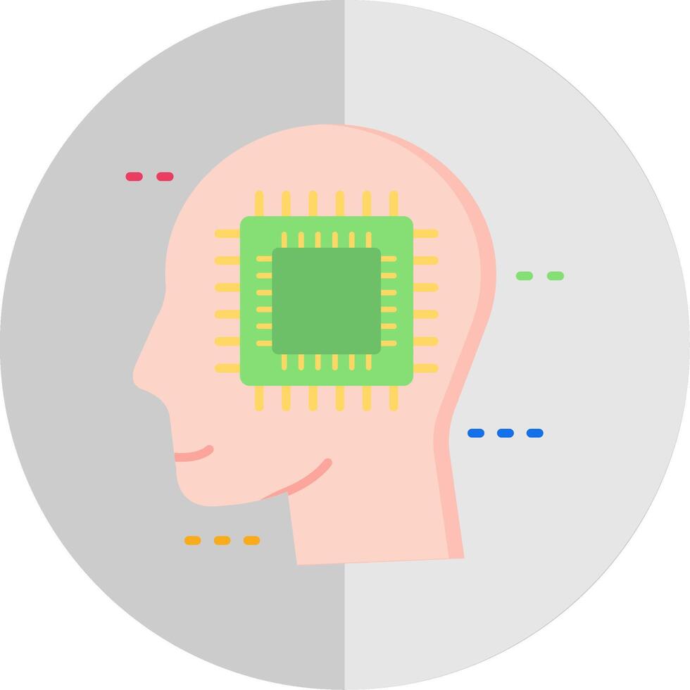 Cpu Flat Scale Icon vector