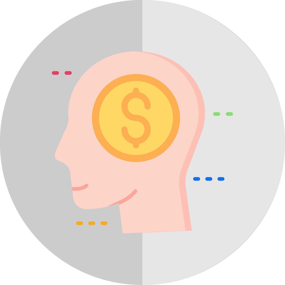 Greed Flat Scale Icon vector
