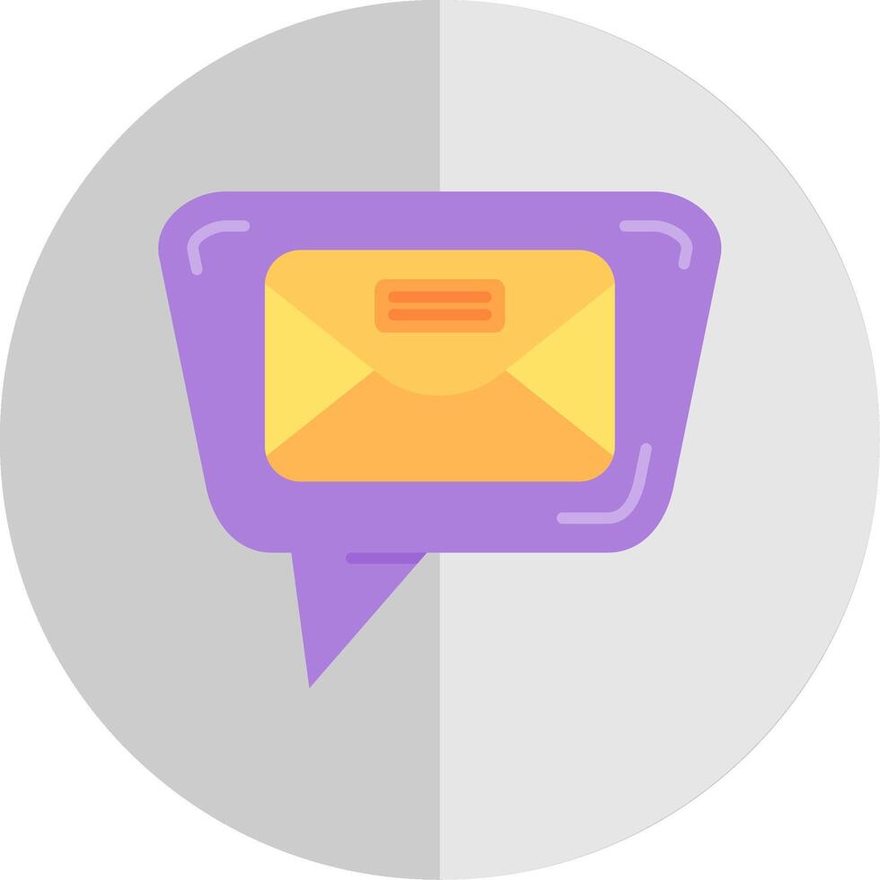 Mail Flat Scale Icon vector