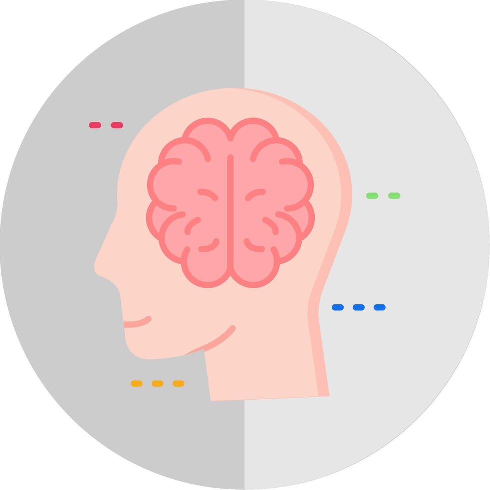 Brain Flat Scale Icon vector