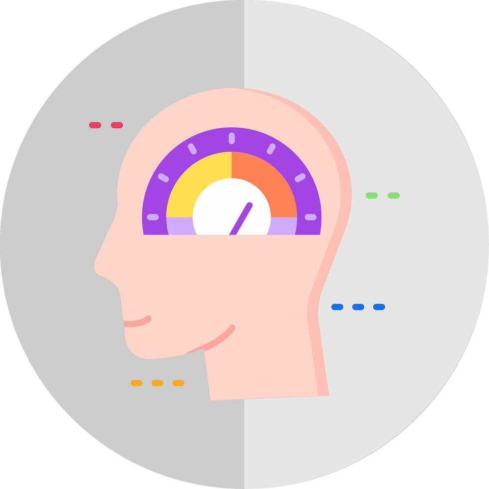 Psychology Flat Scale Icon vector