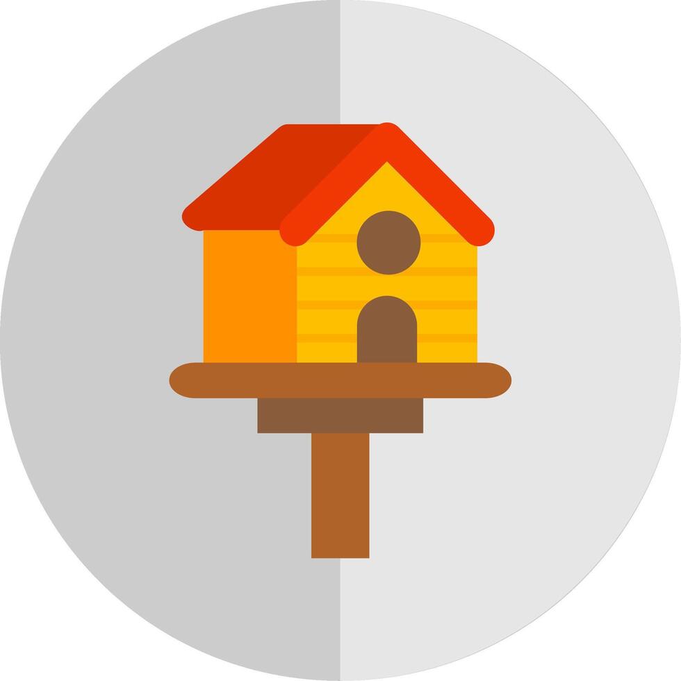 Bird house Flat Scale Icon vector