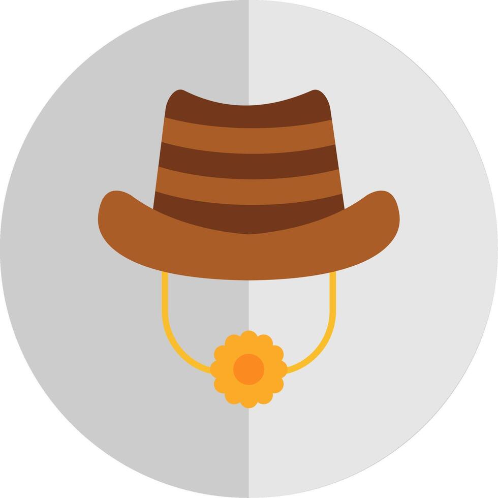 Hat Flat Scale Icon vector